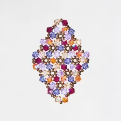  - Brooch Rhombus M Terence -  - Laiton bronze